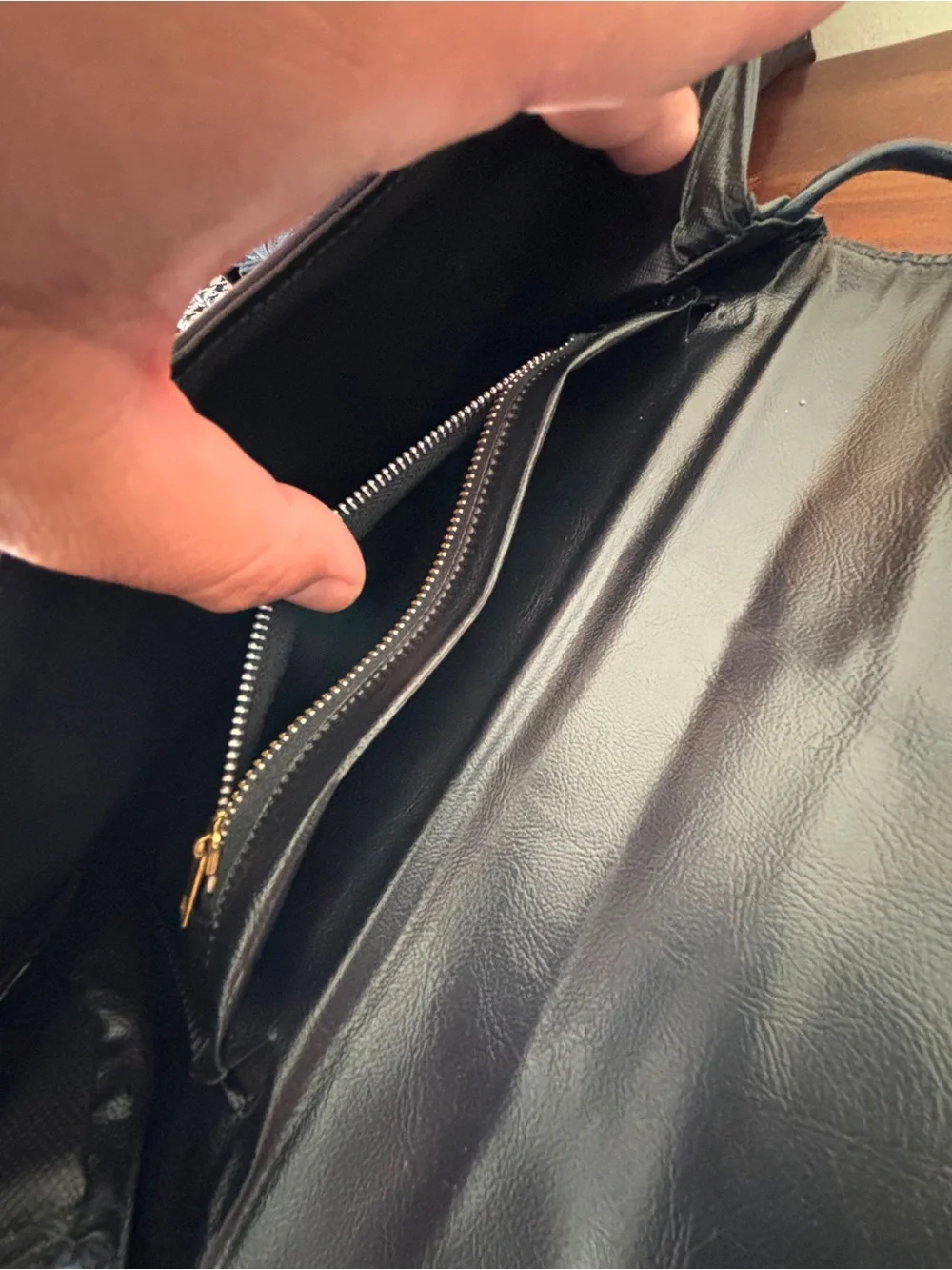 Black Leather Crossbody Bag